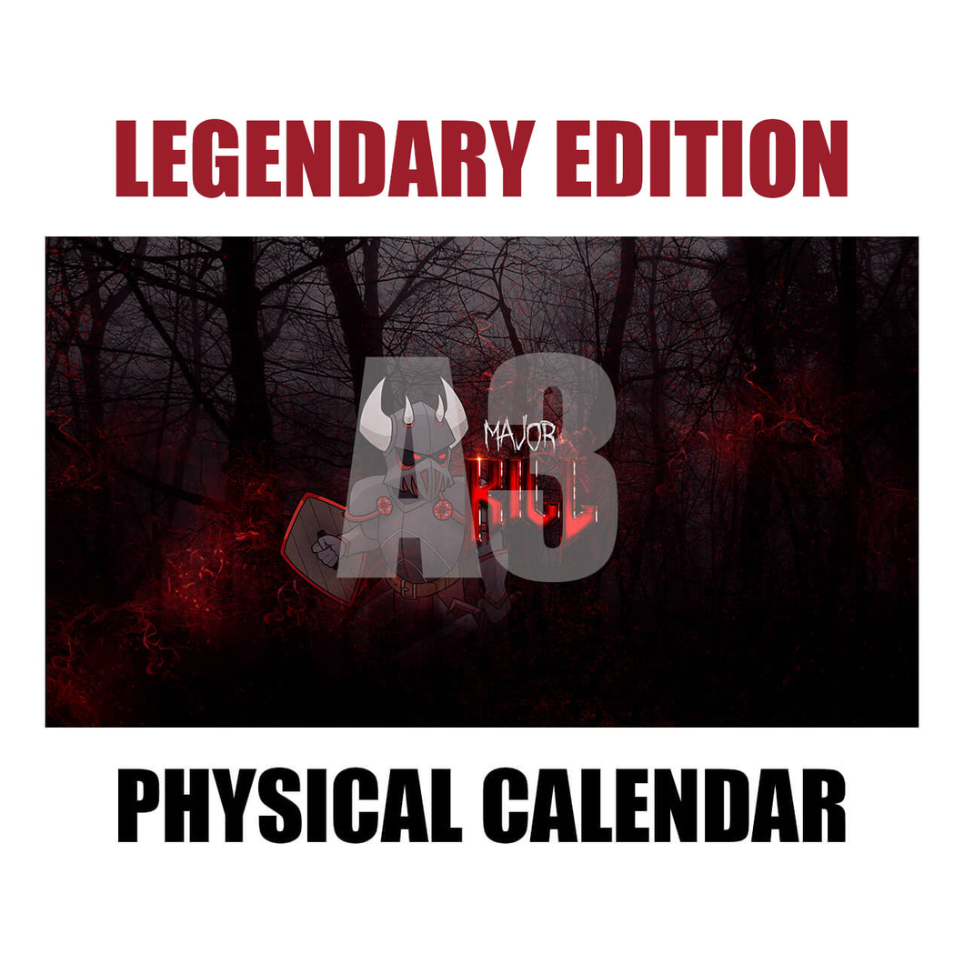 Majorkill Cosplay Calendar A3 - LEGENDARY EDITION