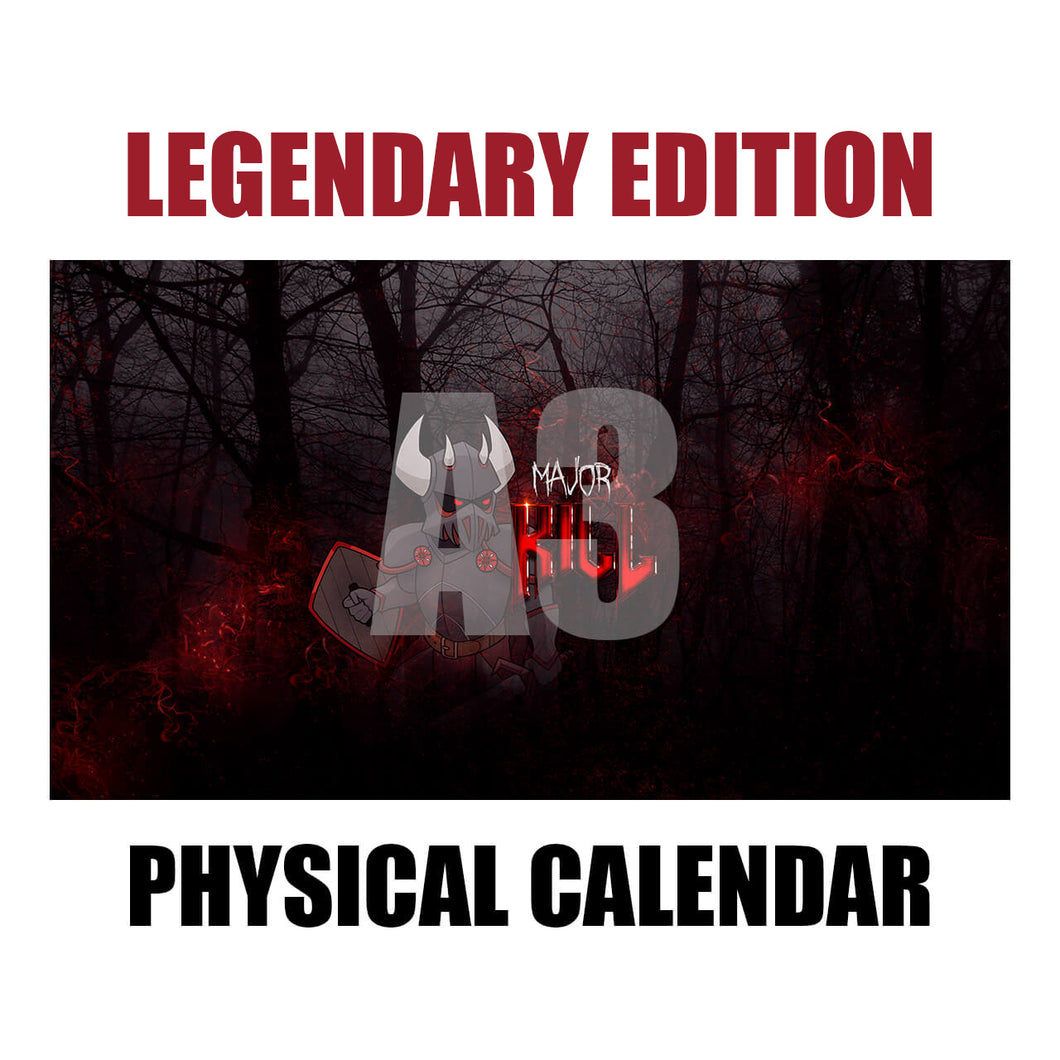 Majorkill Cosplay Calendar A3 LEGENDARY EDITION